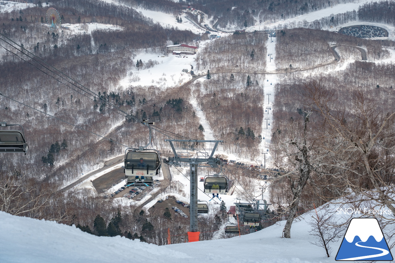 サッポロテイネ｜山頂積雪 285cm！絶好の春コンディションのゲレンデは、『アルペンスキー大会』『モーグル大会』『テイネ雪山祭り』『北海道米そり選手権2026』で大盛り上がり～(^^)v